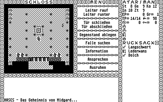 Geheimnis von Midgard (Das) atari screenshot